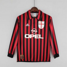 AC Milan 99/00 Home Long Sleeve Soccer Jersey